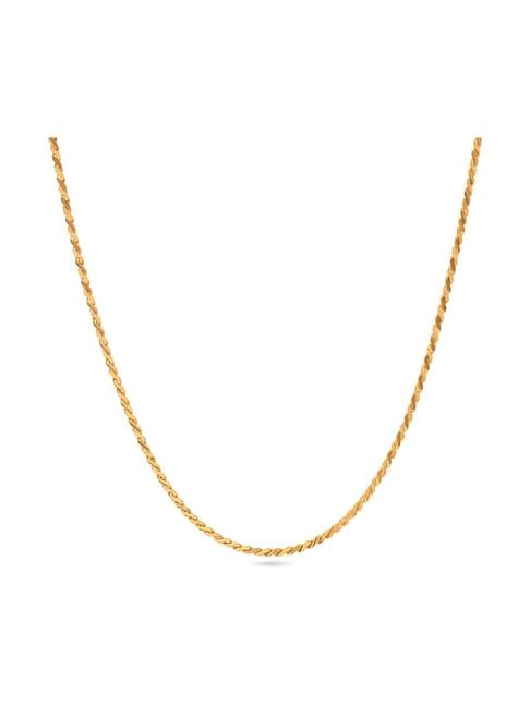 C.Krishniah Chetty Yellow Gold 22k Casual Chain for Women
