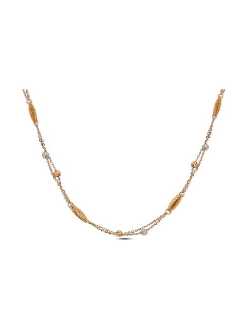 C.Krishniah Chetty Yellow and White Gold 18k Classic Necklace for Women