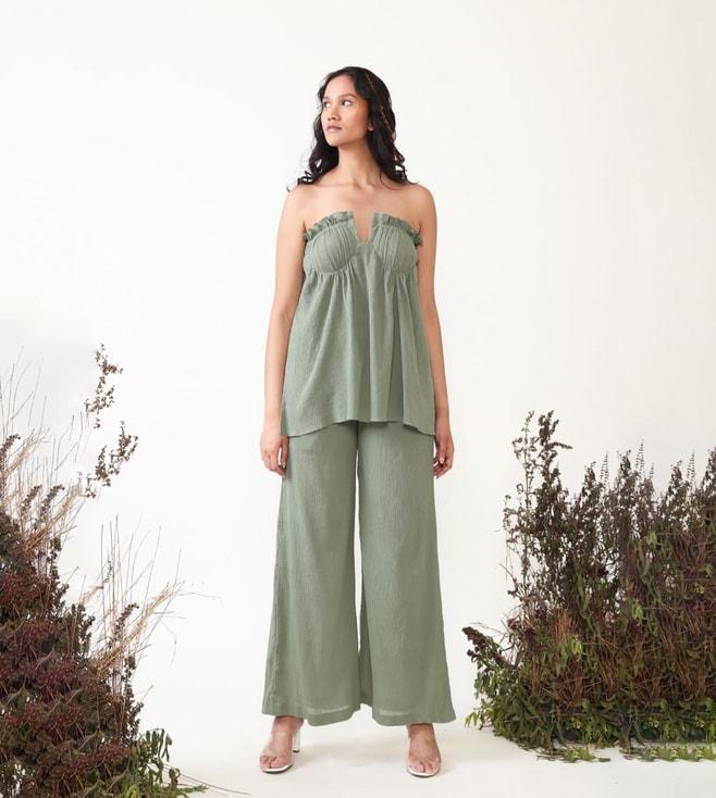 Chambray & Co Green Elements Petra Top with Pant