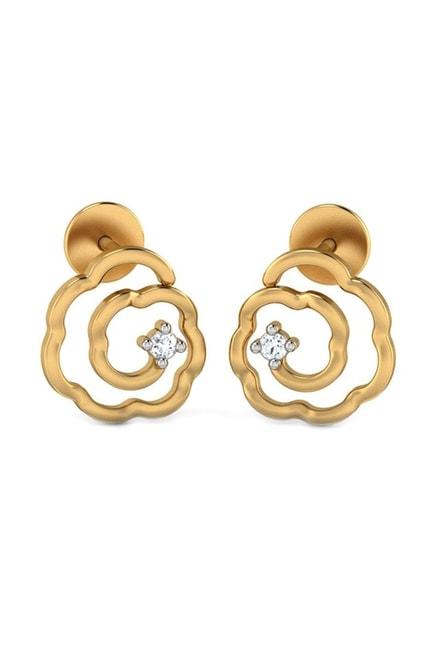 Sri Jagdamba Pearls 18 kt Gold & Diamond Earrings