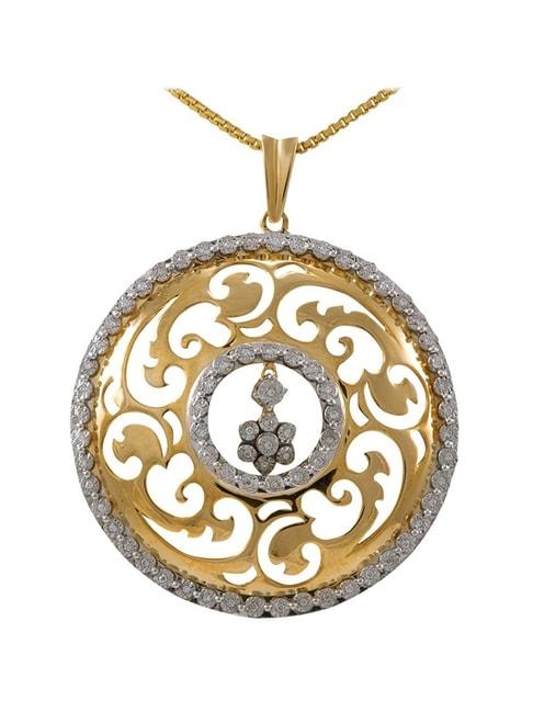 Joyalukkas 18 kt Gold & Diamond Pendant with Chain
