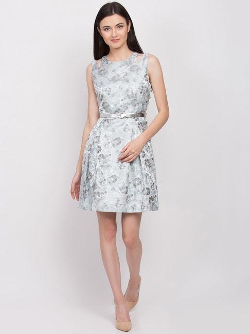 Zoella Light Grey Floral Print Dress