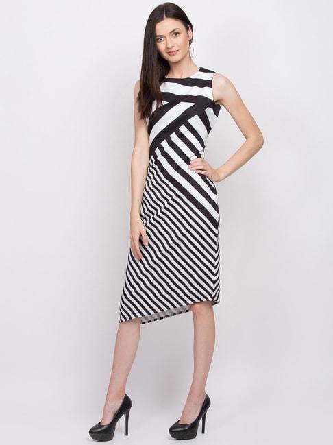 Zoella Black & White Striped Dress