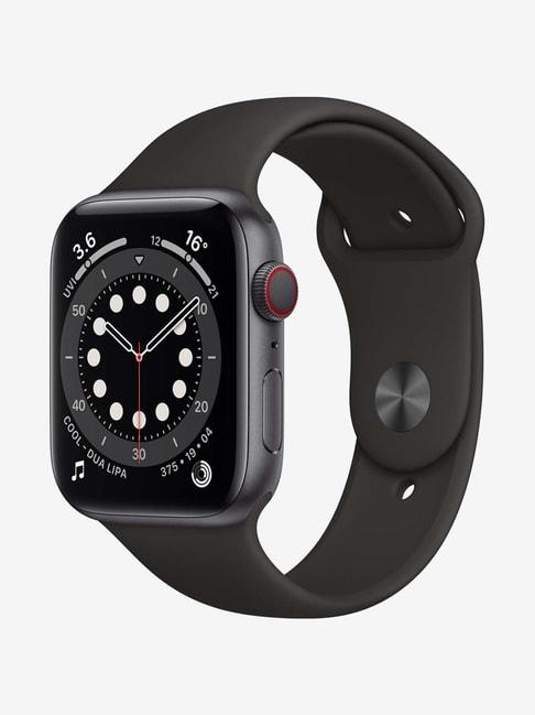 New Apple Watch Series 6 (GPS + Cellular, 44mm) - Space Grey Aluminium Case with Black Sport Band