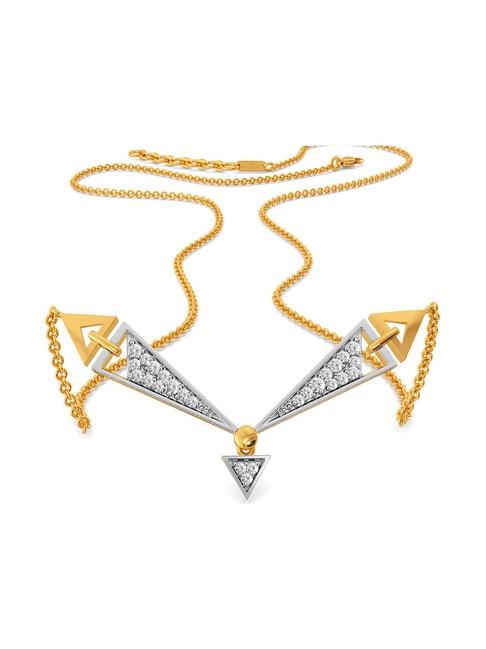 Melorra 18k Gold & Diamond Tailored Power Necklace for Women