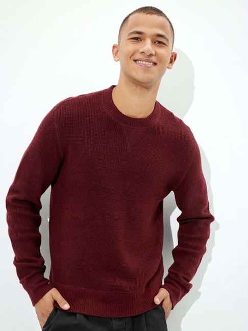 American Eagle Outfitters Maroon Sweater