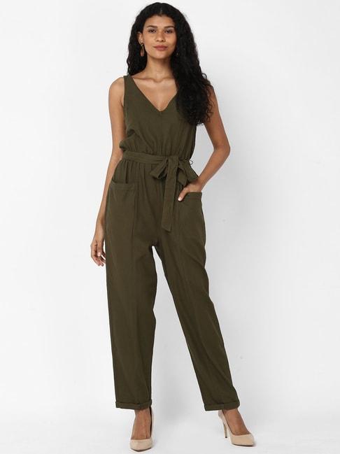American Eagle Outfitters Olive Jumpsuit