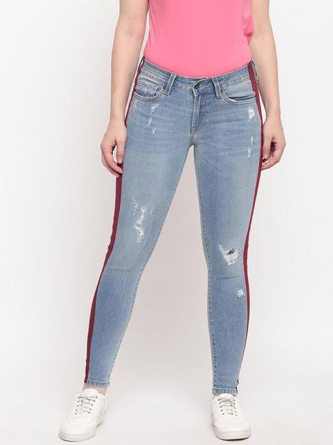 Pepe Jeans Blue Distressed Jeans
