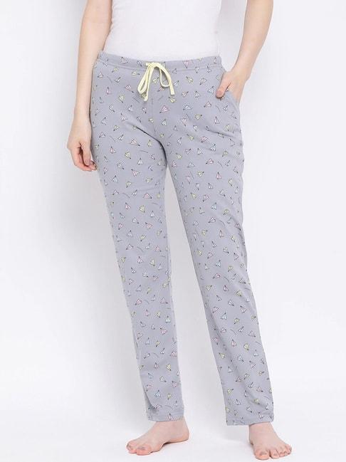 Kanvin Grey Printed Pyjamas