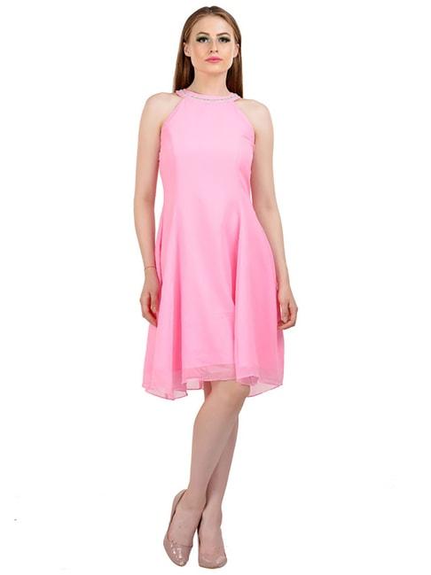 Karmic Vision Pink Regular Fit Dress
