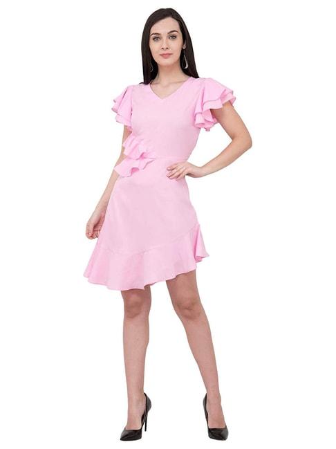 Karmic Vision Pink Regular Fit Dress