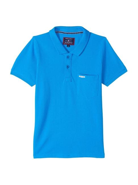 Monte Carlo Kids Blue Regular Fit Polo T-Shirt
