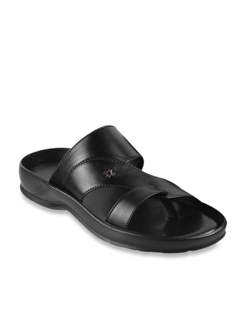 Metro Men's Black Casual Sandals