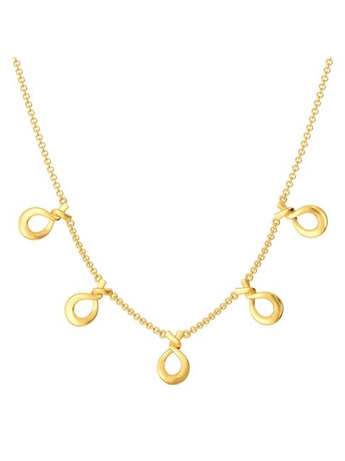 Melorra 18k Gold Work Redefined Necklace for Women