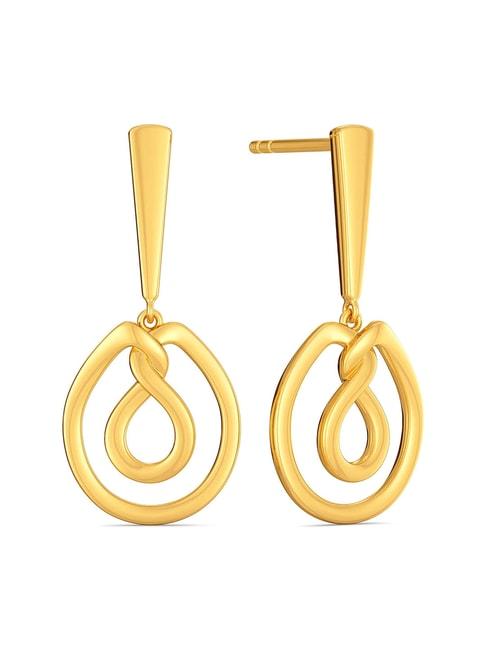 Melorra 18k Gold Work Redefined Earrings for Women