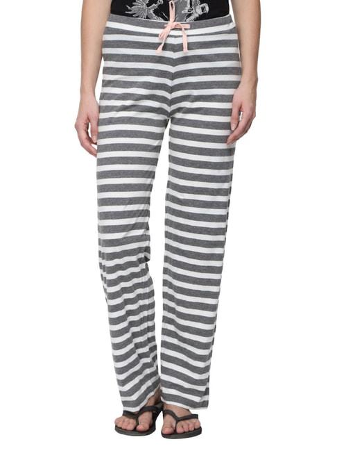 Slumber Jill Grey & White Striped Pyjamas