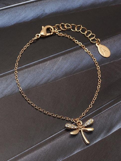 Accessorize London Golden Dragonfly Bracelet