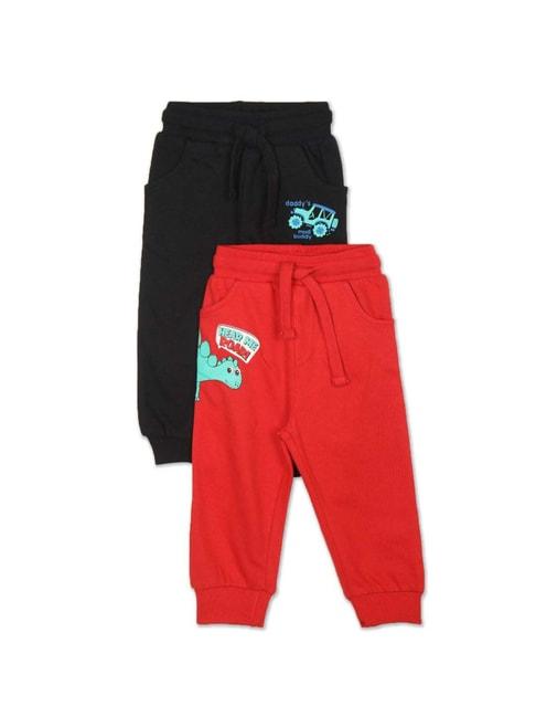 Donuts Kids Multicolor Cotton Joggers - Pack of 2
