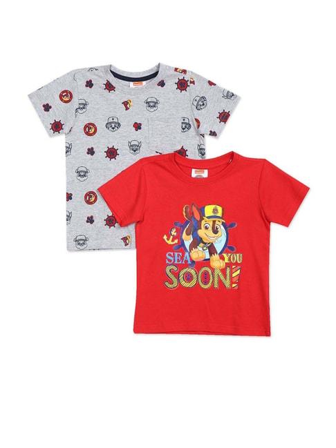 Colt Kids Multicolor Printed T-Shirts - Pack of 2