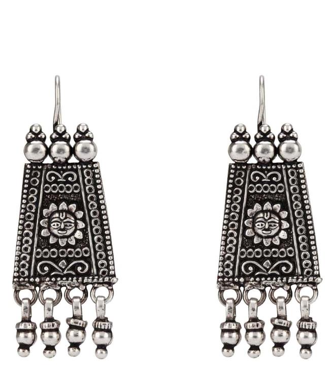 Ahilya Jewels Geometric Temple Earrings