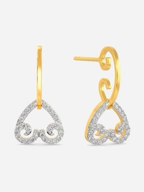Melorra 18k Gold & Diamond Earrings for Women