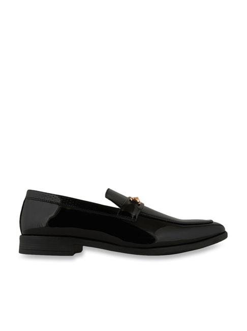 Pelle Albero Men's Black Formal Loafers