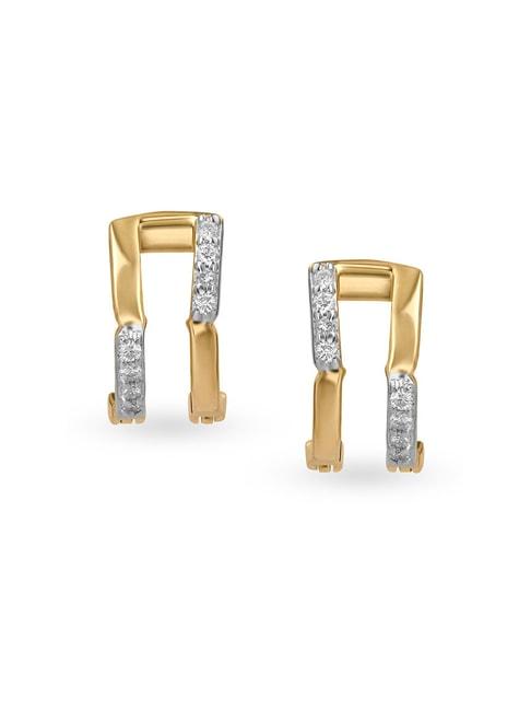 Mia by Tanishq 14k Gold & Diamond Earrings for Women