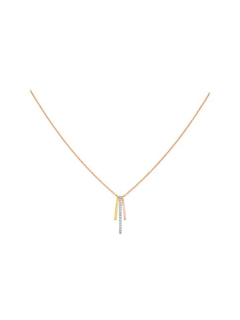 Mia by Tanishq 14k Gold & Diamond Necklace for Women