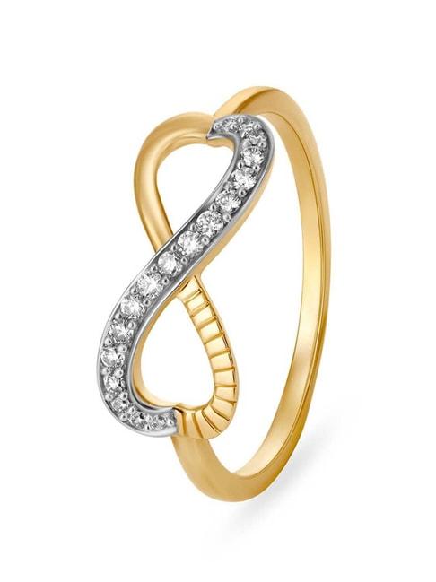 Mia by Tanishq Forever and Ever 14k Gold & Diamond Ring for Women