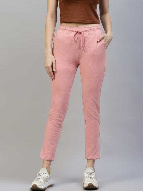 Laabha Pink Cotton Track Pants