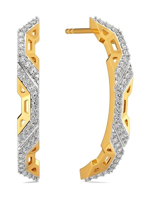 Melorra 18k Gold & Diamond Tessellate Tales Earrings for Women