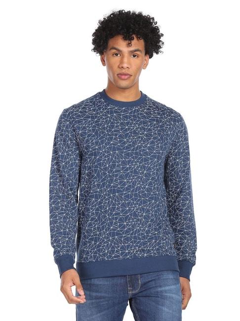 Colt Blue  Regular Fit Printed Sweatshirts
