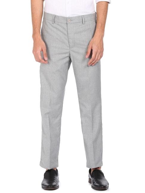 Excalibur Grey  Regular Fit Trousers