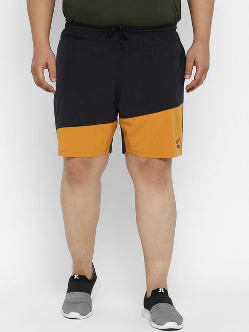 Yuuki Navy Mid Rise Regular Fit Plus Size Shorts