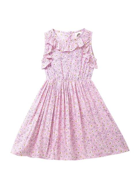 Cub McPaws Kids Pink Floral Print Dress