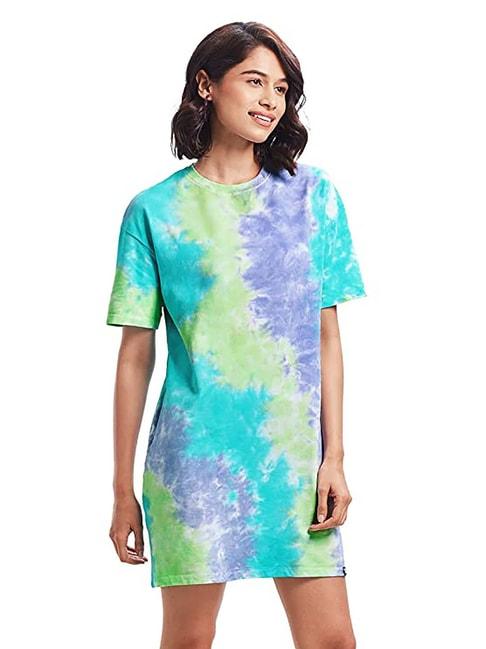 The Souled Store Multicolor Tie - Dye T Shirt Dress