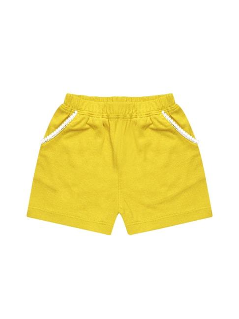 A.T.U.N. Yellow Solid Shorts