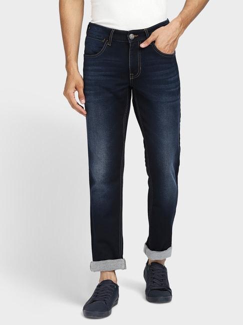 ColorPlus Dark Blue Skinny Fit Lightly Washed Jeans