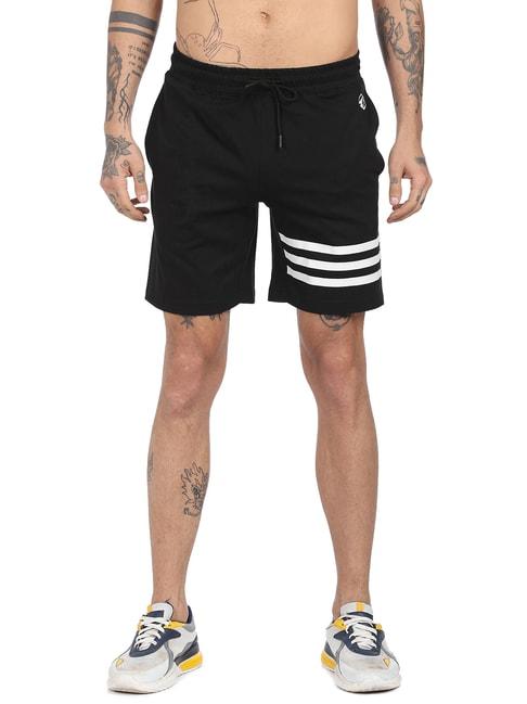 Ruf & Tuf Black Regular Fit Shorts