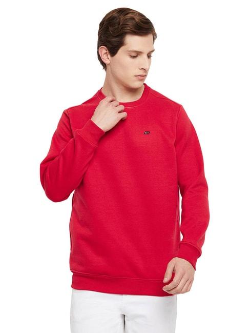 Neva Red Regular Fit Sweatshirt