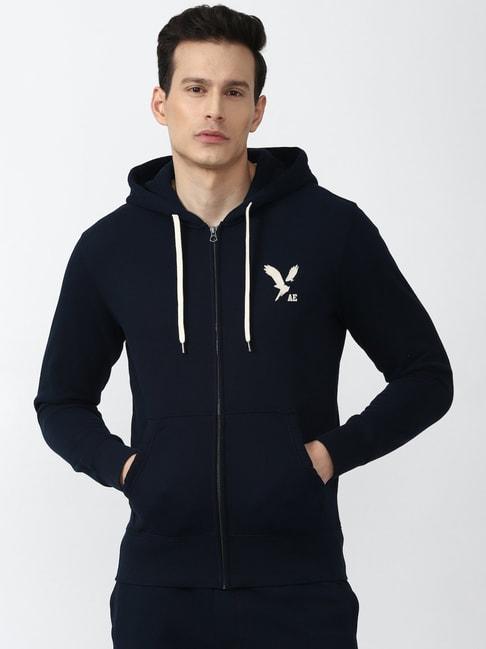 American Eagle Outfitters Navy Hooded Sweatshirt