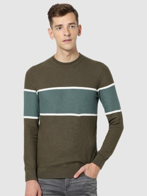 celio* Green Round Neck Sweater