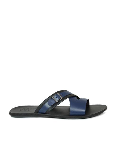 Privo by Inc.5 Men's Blue Cross Strap Sandals