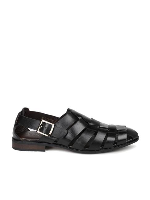Privo by Inc.5 Men's Black Back Strap Sandals