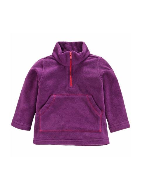 Nino Bambino Kids Purple Regular Fit Full Sleeves Sweatshirt