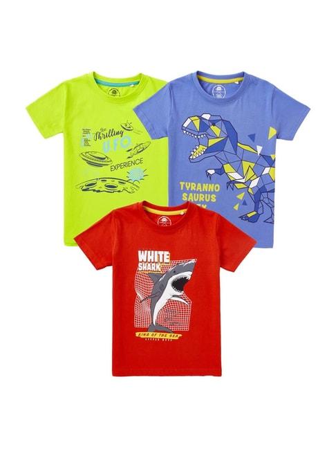 Cub McPaws Kids Multicolor Cotton Printed T-Shirt