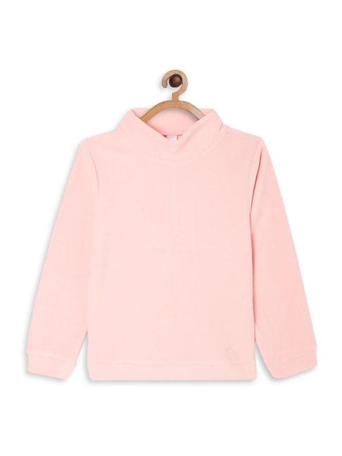 Mettle Kids Pink Regular Fit Full Sleeves Sweatshirt