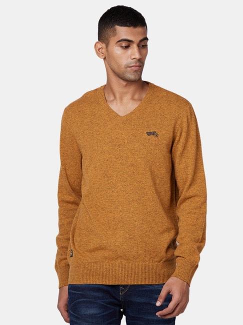 Royal Enfield Mustard Full Sleeves Sweater