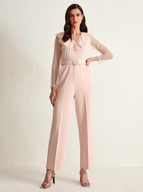 Cover Story Peach Jumpsuit