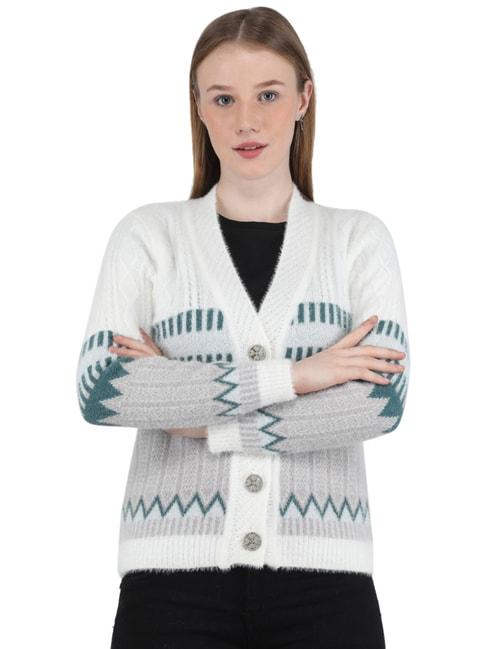 Monte Carlo White Knitted Cardigan
